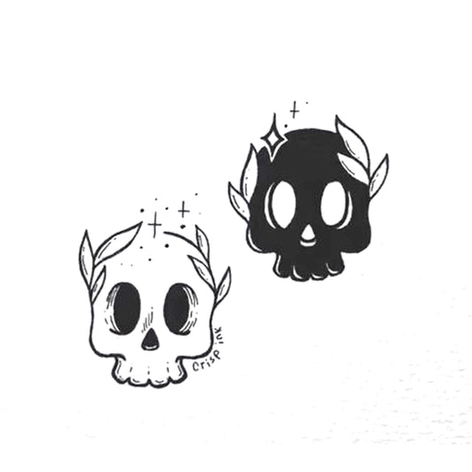 Black and White Skulls